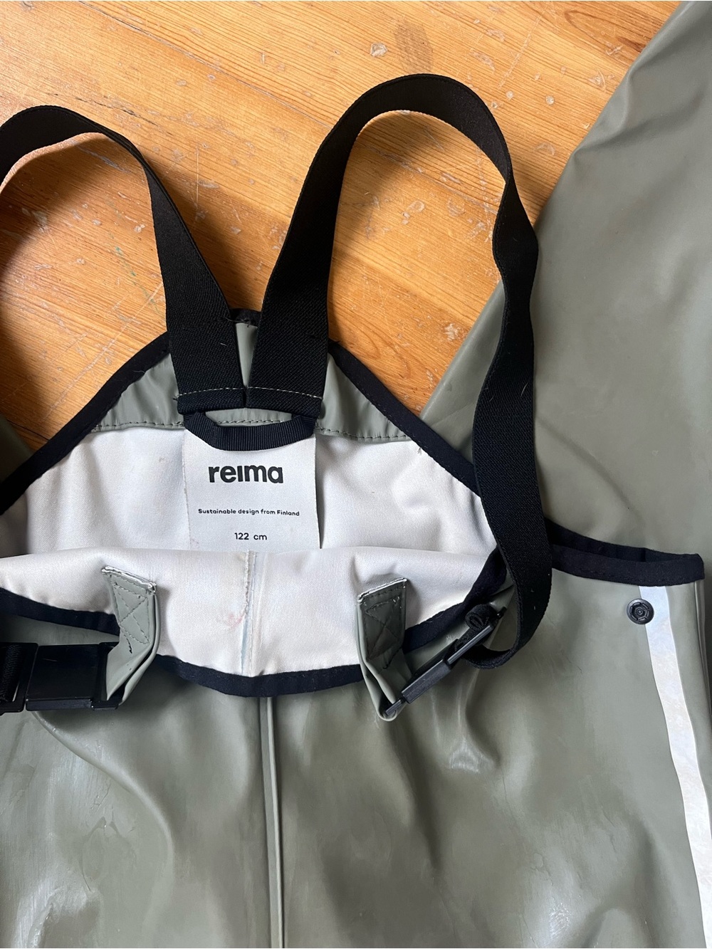 Reima Kids Olive Green Waterproof Bib Overalls